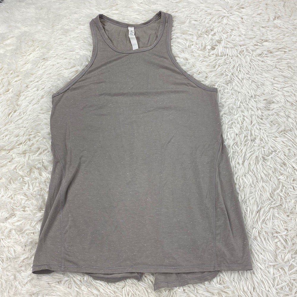 Lululemon Goal Up Tank Dark Chrome / White